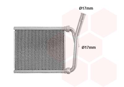 Εναλλάκτης θερμότητας, θέρμανση  VAN WEZEL 53016701
