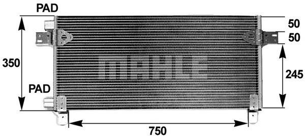 Συμπυκνωτής, σύστ. κλιματισμού BEHR AC282000P