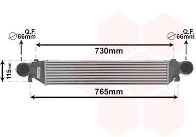 Ψυγείο αέρα υπερπλήρωσης VAN WEZEL 30004297