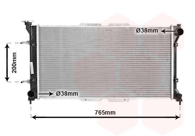 Ψυγείο, ψύξη κινητήρα VAN WEZEL 51002037