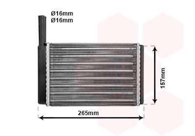Εναλλάκτης θερμότητας, θέρμανση  VAN WEZEL 18006094