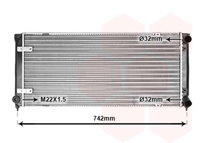 Ψυγείο, ψύξη κινητήρα VAN WEZEL 49002009