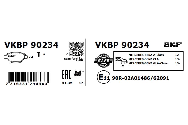 Σετ τακάκια δισκόφρενα Πίσω