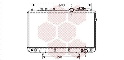 Ψυγείο, ψύξη κινητήρα VAN WEZEL 82002022