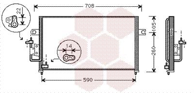 Συμπυκνωτής, σύστ. κλιματισμού VAN WEZEL 82005057