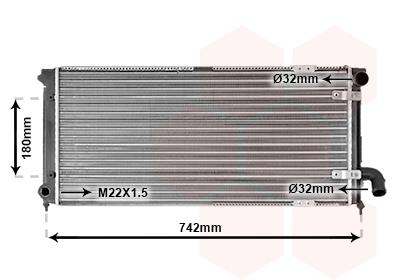 Ψυγείο, ψύξη κινητήρα VAN WEZEL 49002028