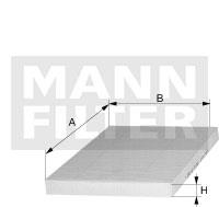 Φίλτρο αέρα εσωτερικού χώρου MANN-FILTER CU22321