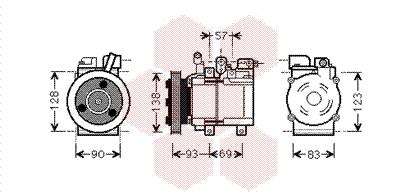 Συμπιεστής, συστ. κλιματισμού VAN WEZEL 8200K259