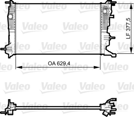 Ψυγείο, ψύξη κινητήρα VALEO 735607