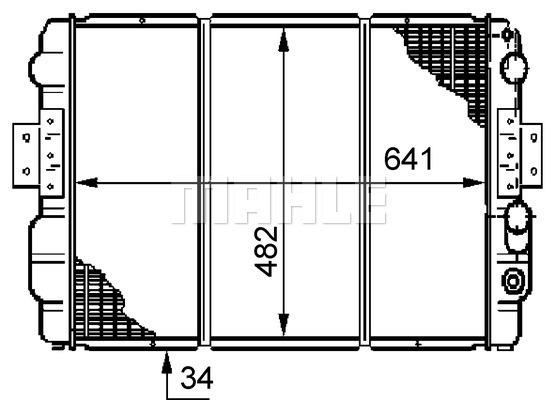 Ψυγείο, ψύξη κινητήρα BEHR CR633000S