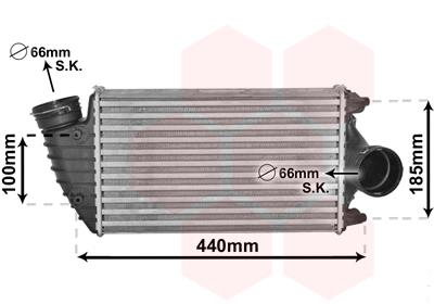 Ψυγείο αέρα υπερπλήρωσης VAN WEZEL 74004069