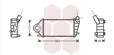 Ψυγείο αέρα υπερπλήρωσης VAN WEZEL 58004194