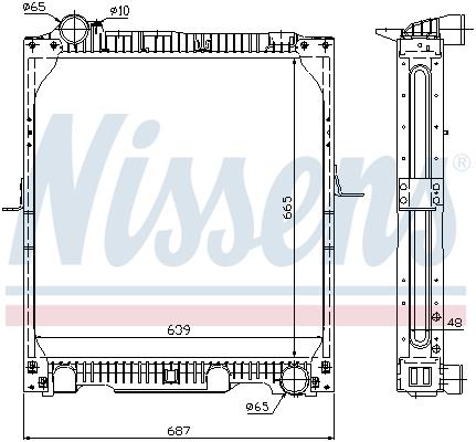 Ψυγείο, ψύξη κινητήρα NISSENS 62523A