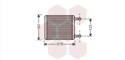 Εναλλάκτης θερμότητας, θέρμανση  VAN WEZEL 30006442