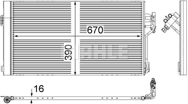 Συμπυκνωτής, σύστ. κλιματισμού BEHR AC761000S