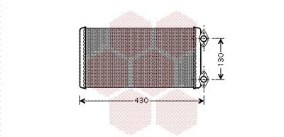 Εναλλάκτης θερμότητας, θέρμανση  VAN WEZEL 64006030