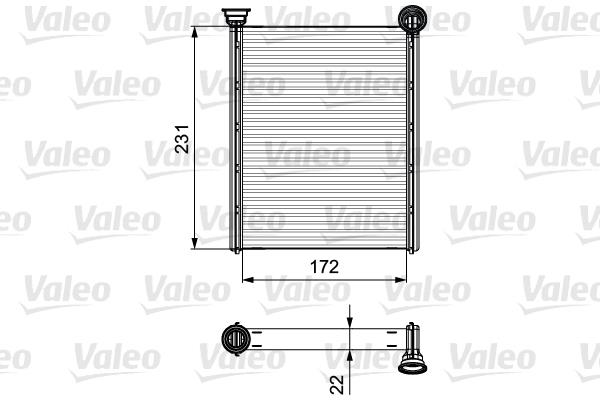 Εναλλάκτης θερμότητας, θέρμανση  VALEO 811534