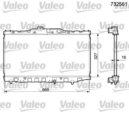 Ψυγείο, ψύξη κινητήρα VALEO 732561