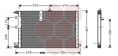 Συμπυκνωτής, σύστ. κλιματισμού VAN WEZEL 47005033