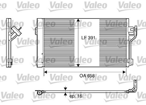 Συμπυκνωτής, σύστ. κλιματισμού VALEO 817842