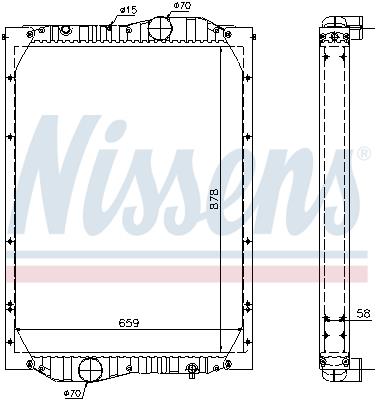 Ψυγείο, ψύξη κινητήρα NISSENS 69603A