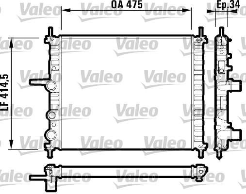 Ψυγείο, ψύξη κινητήρα VALEO 732557