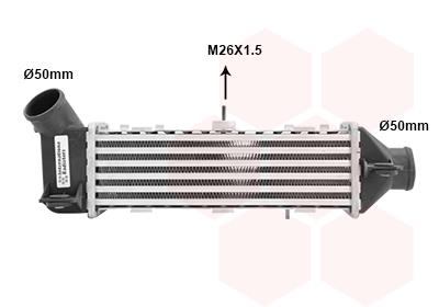 Ψυγείο αέρα υπερπλήρωσης VAN WEZEL 58004136