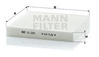 Φίλτρο αέρα εσωτερικού χώρου MANN-FILTER CU2345