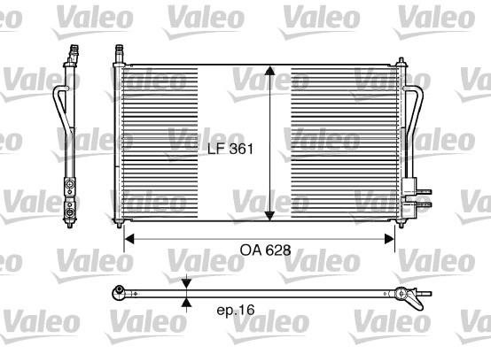 Συμπυκνωτής, σύστ. κλιματισμού VALEO 817493