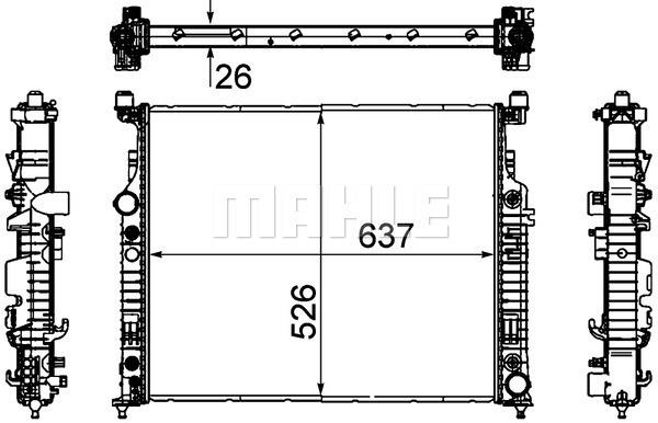 Ψυγείο, ψύξη κινητήρα BEHR CR1706000P