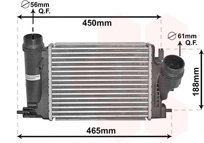 Ψυγείο αέρα υπερπλήρωσης VAN WEZEL 33014701