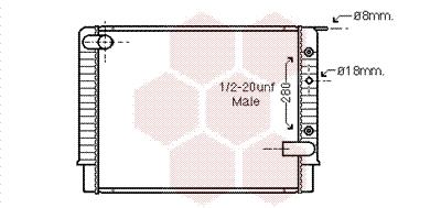 Ψυγείο, ψύξη κινητήρα VAN WEZEL 59002034