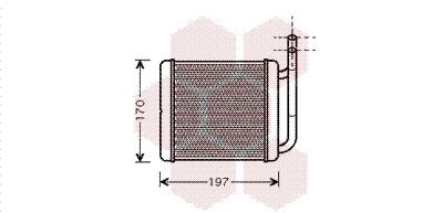 Εναλλάκτης θερμότητας, θέρμανση  VAN WEZEL 82006136