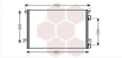 Συμπυκνωτής, σύστ. κλιματισμού VAN WEZEL 37005334