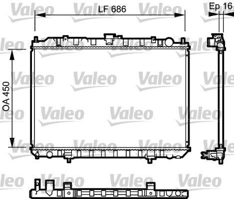 Ψυγείο, ψύξη κινητήρα VALEO 735062