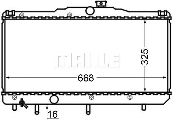 Ψυγείο, ψύξη κινητήρα BEHR CR122000S