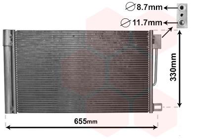 VAN WEZEL Ψυγείο Air Condition για-FCA PUNTO(199) 1.4 12-