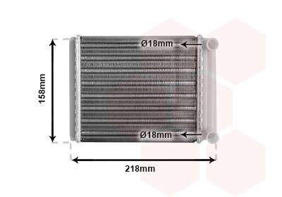 Εναλλάκτης θερμότητας, θέρμανση  VAN WEZEL 30006385
