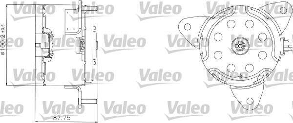 Μοτέρ, βεντιλατέρ ψυγείου VALEO 698312