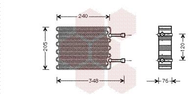 Εξαεριωτής, σύστημα κλιματισμού VAN WEZEL 1800V022