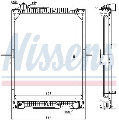 Ψυγείο, ψύξη κινητήρα NISSENS 62646A