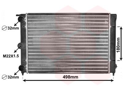 Ψυγείο, ψύξη κινητήρα VAN WEZEL 58002039