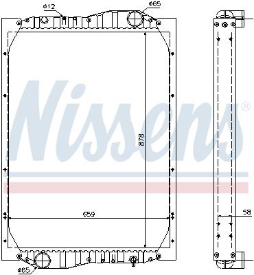 Ψυγείο, ψύξη κινητήρα NISSENS 69601A