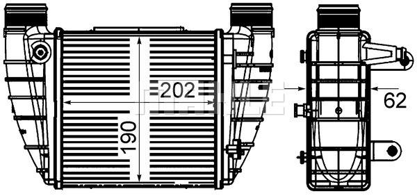 Ψυγείο αέρα υπερπλήρωσης BEHR CI421000S