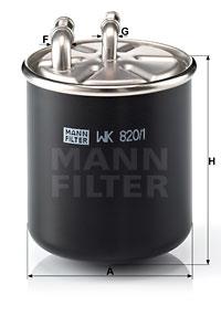 Φίλτρο καυσίμων MANN-FILTER WK8201
