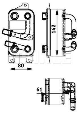 Ψυγείο λαδιού, αυτόμ. κιβ. ταχυτ BEHR CLC43000P