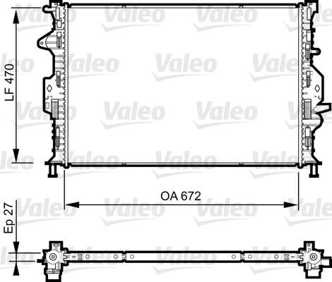 Ψυγείο, ψύξη κινητήρα VALEO 735376