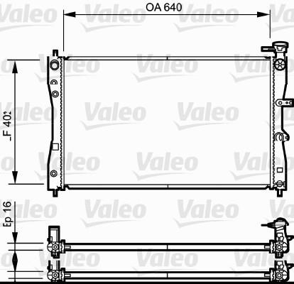 Ψυγείο, ψύξη κινητήρα VALEO 735055