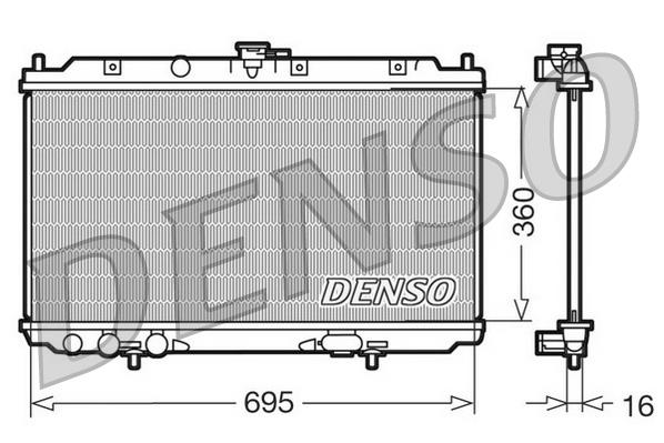 Ψυγείο νερού & εξαρτήματα DENSO DRM46012