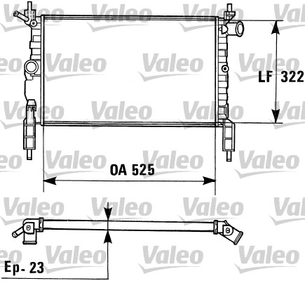 Ψυγείο, ψύξη κινητήρα VALEO 730975